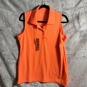 Antigua sleeveless polo shirt women’s nwt golf apparel desert dry‎ , large